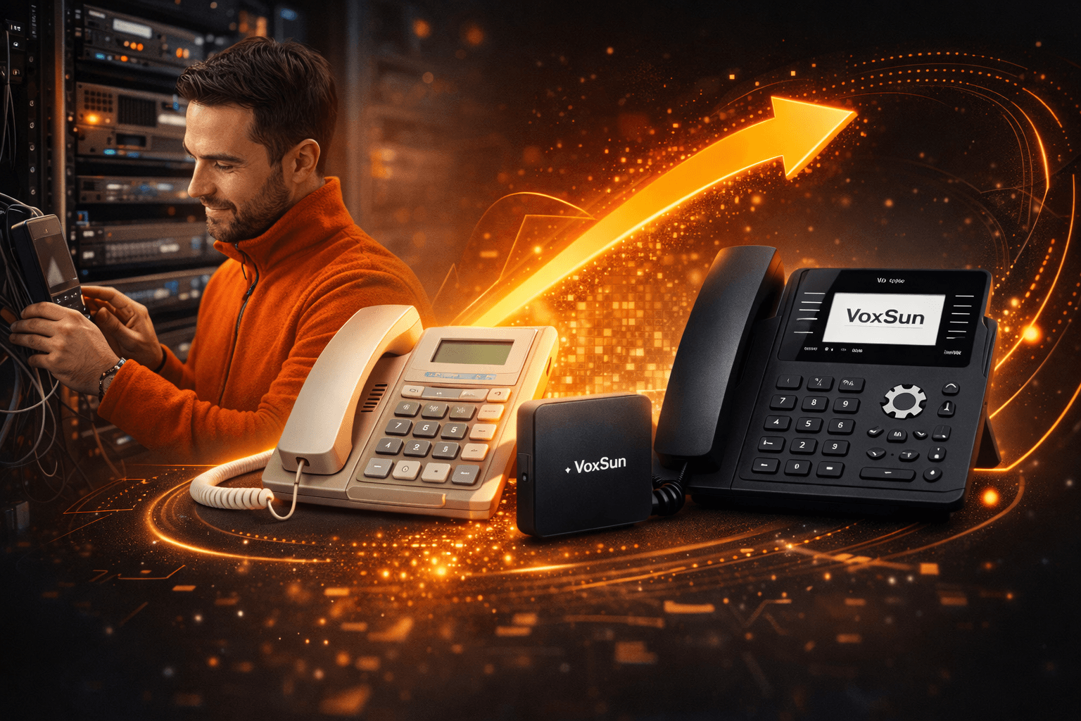 VoxSun vous aide à faire évoluer votre système téléphonique facilement
