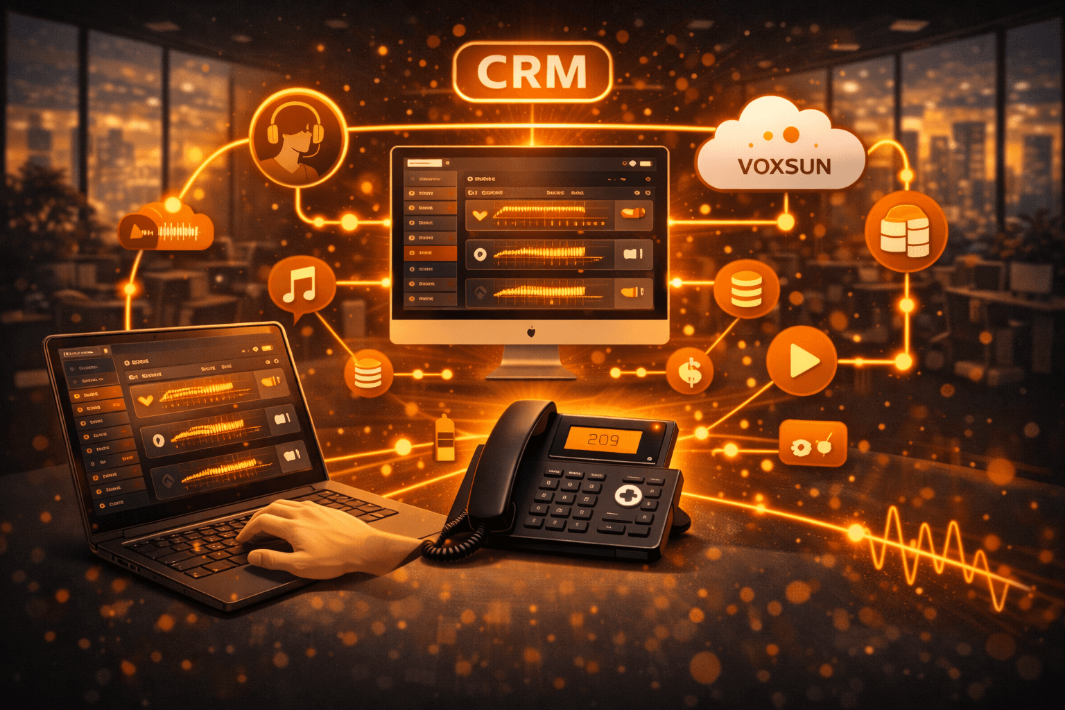 Access Recorded Calls Seamlessly with VoxSun's CRM Phone Integration