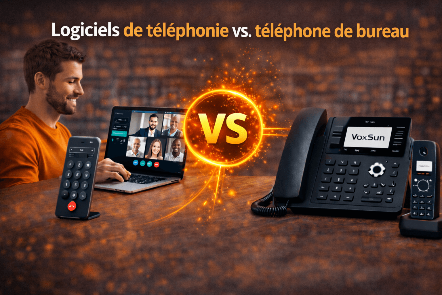 Logiciels de téléphonie vs téléphone de bureau