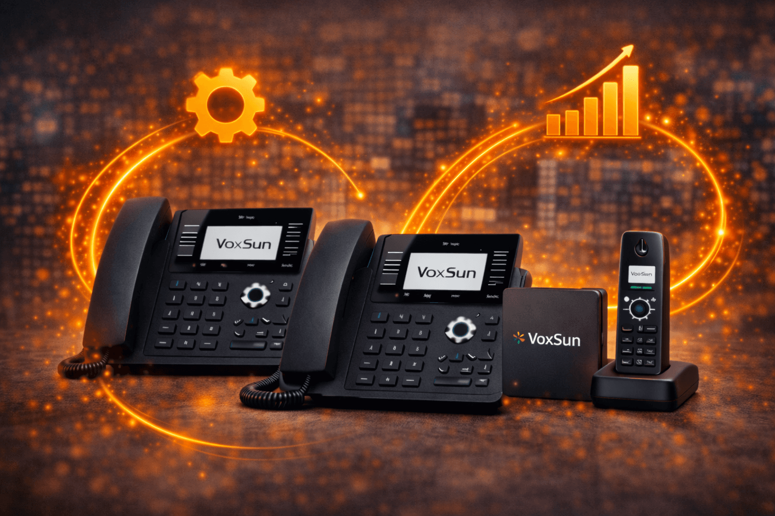 Potencie su empresa con los teléfonos de la serie T5 de VoxSun