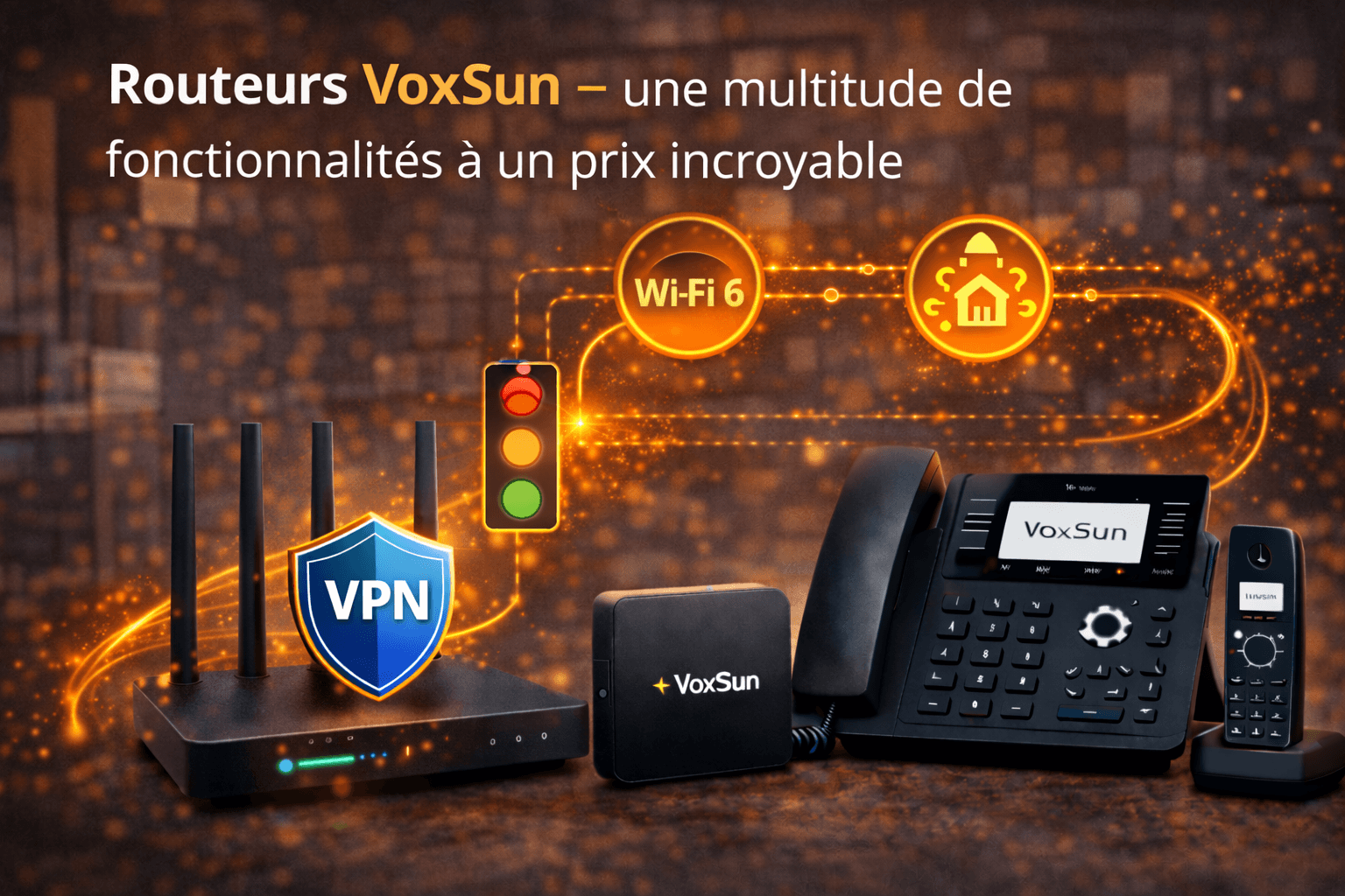 Routeurs VoxSun – une multitude de fonctionnalités à un prix incroyable
