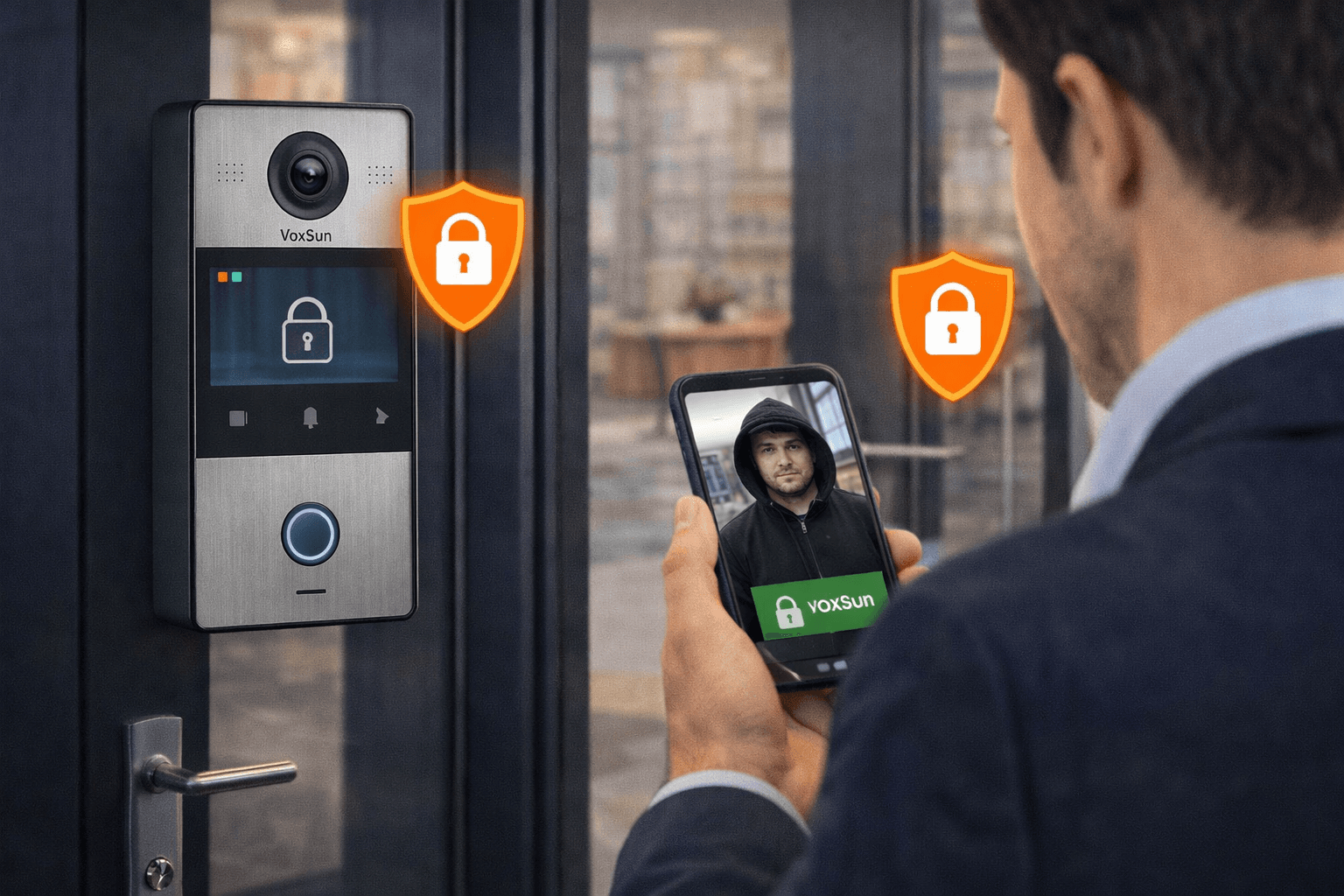 Protégez l'entrée de votre entreprise avec un interphone