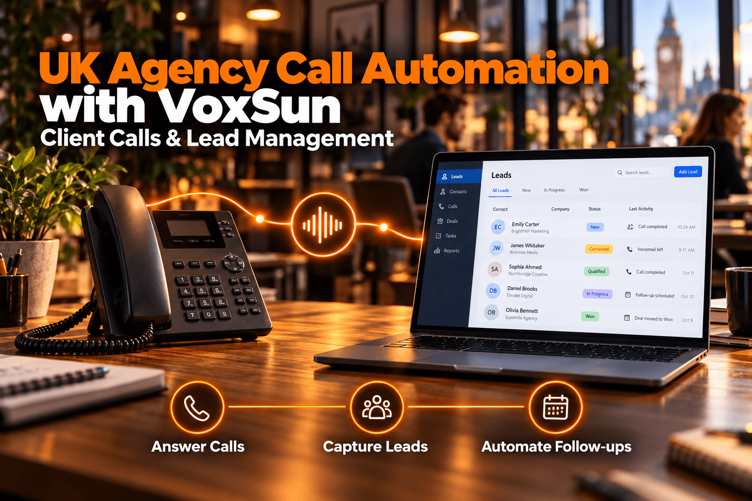 How VoxSun Helps Agencies UK Automate Client Calls and Lead Management?