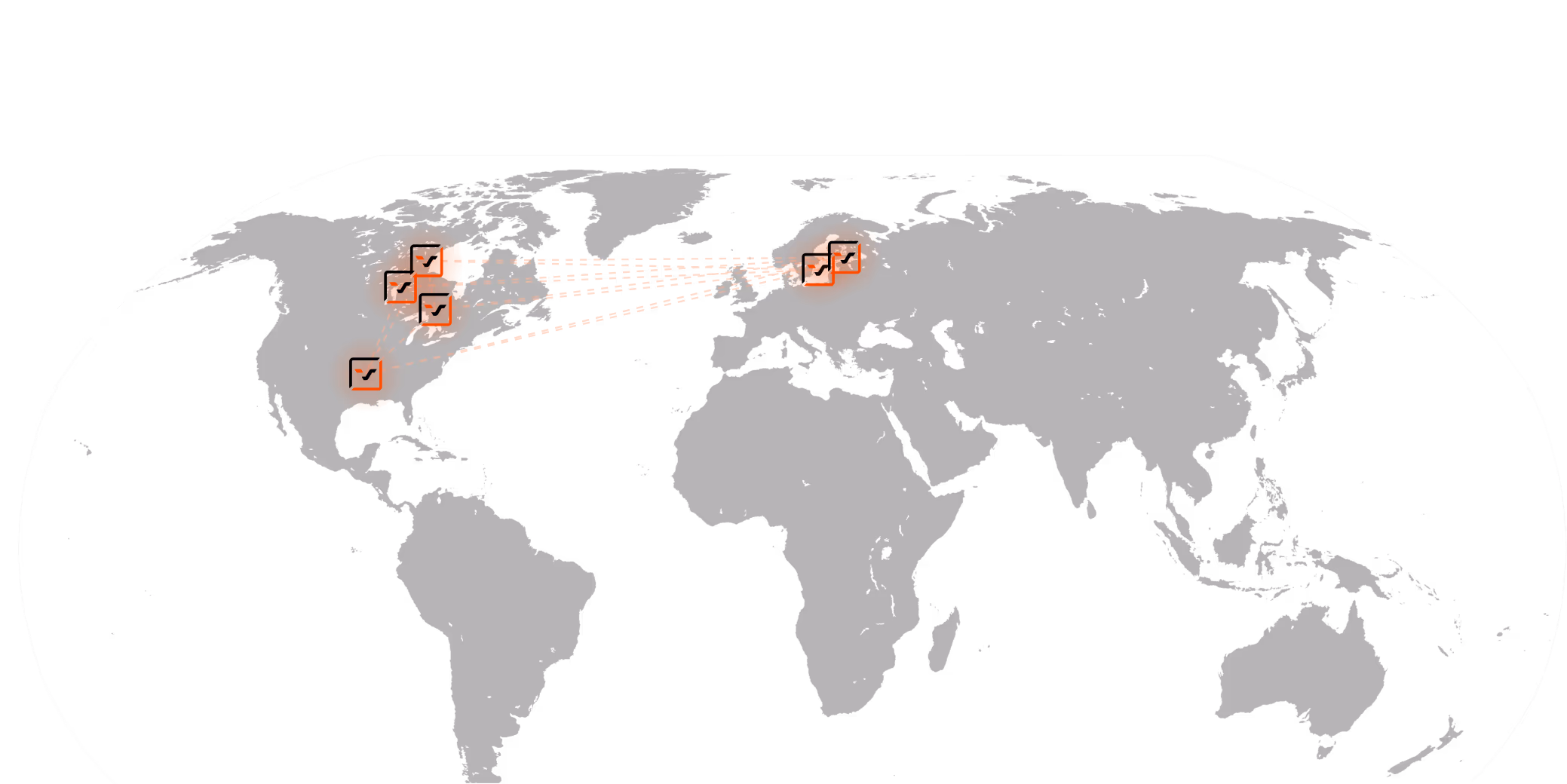 VoxSun-owned carrier network across North America and Europe
